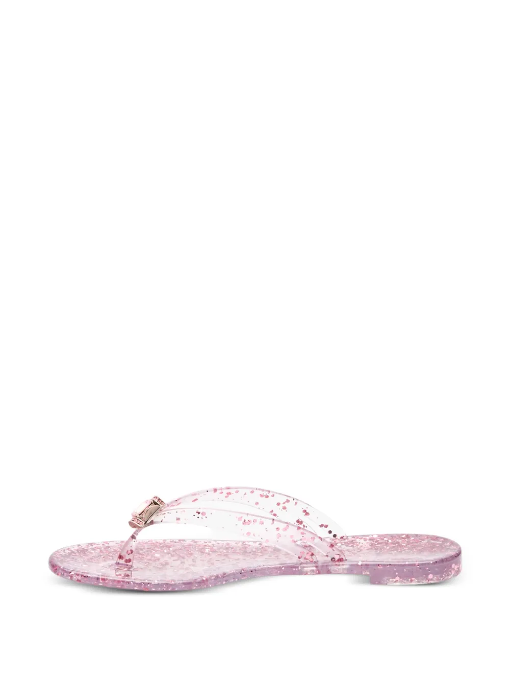 Casadei Platte sandalen verfraaid met glitters Roze