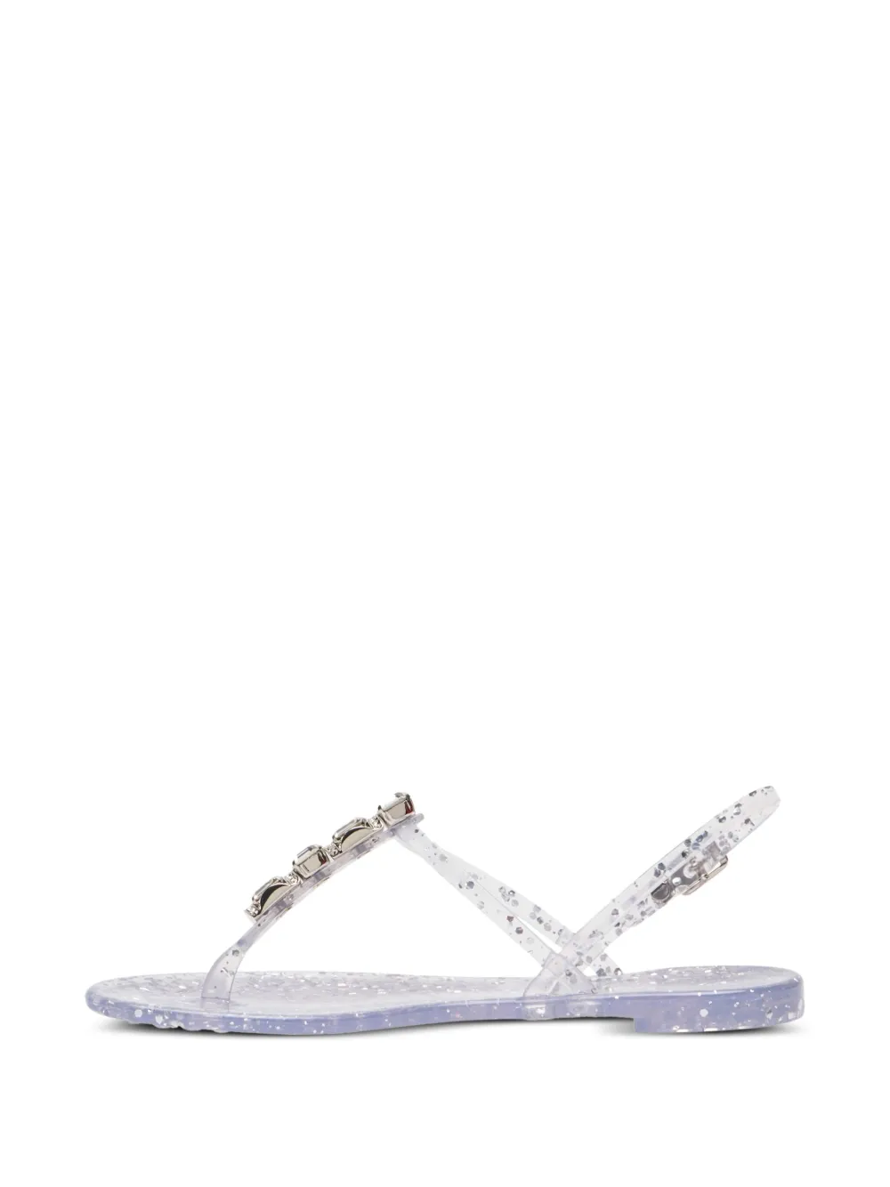 Casadei Sandalen verfraaid met kristallen Wit