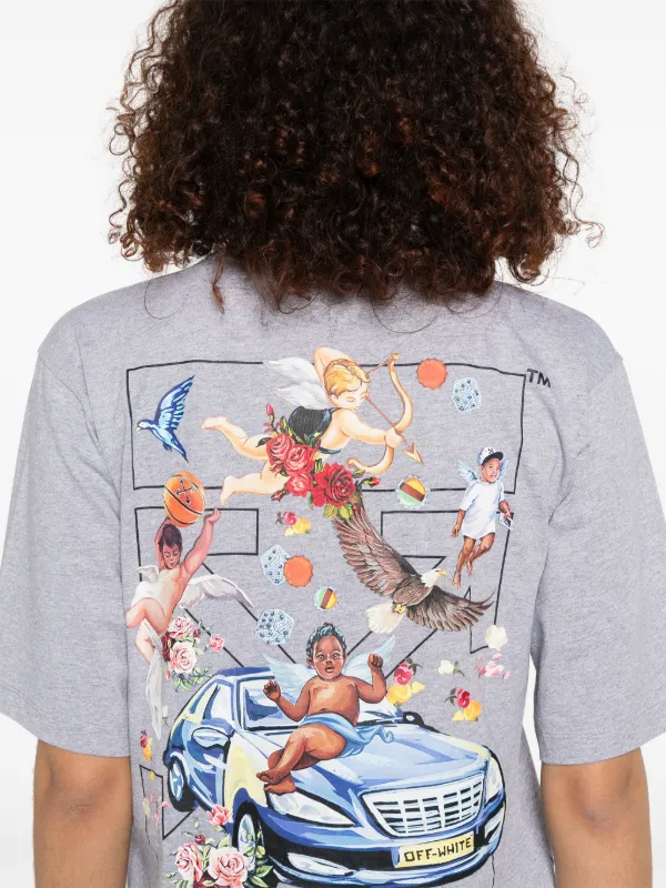 Off-White Fresco Arrow T-shirt | Grey | FARFETCH