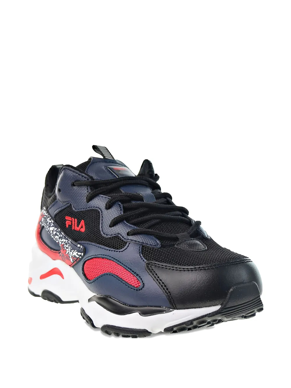 Fila Ray Tracer "Black White Blue Red" sneakers
