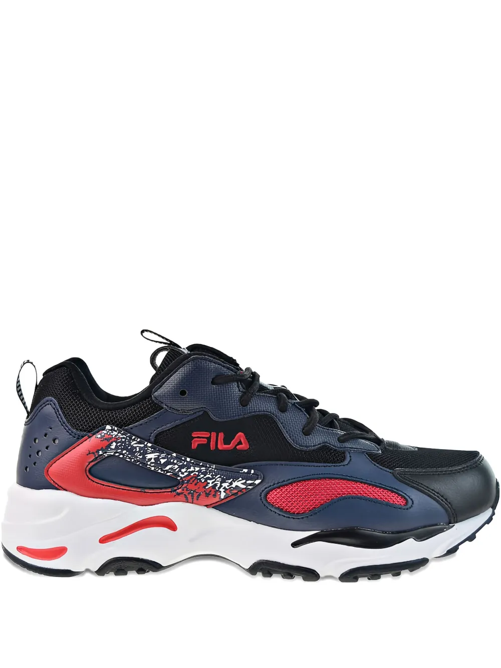 Fila Ray Tracer "Black White Blue Red" sneakers