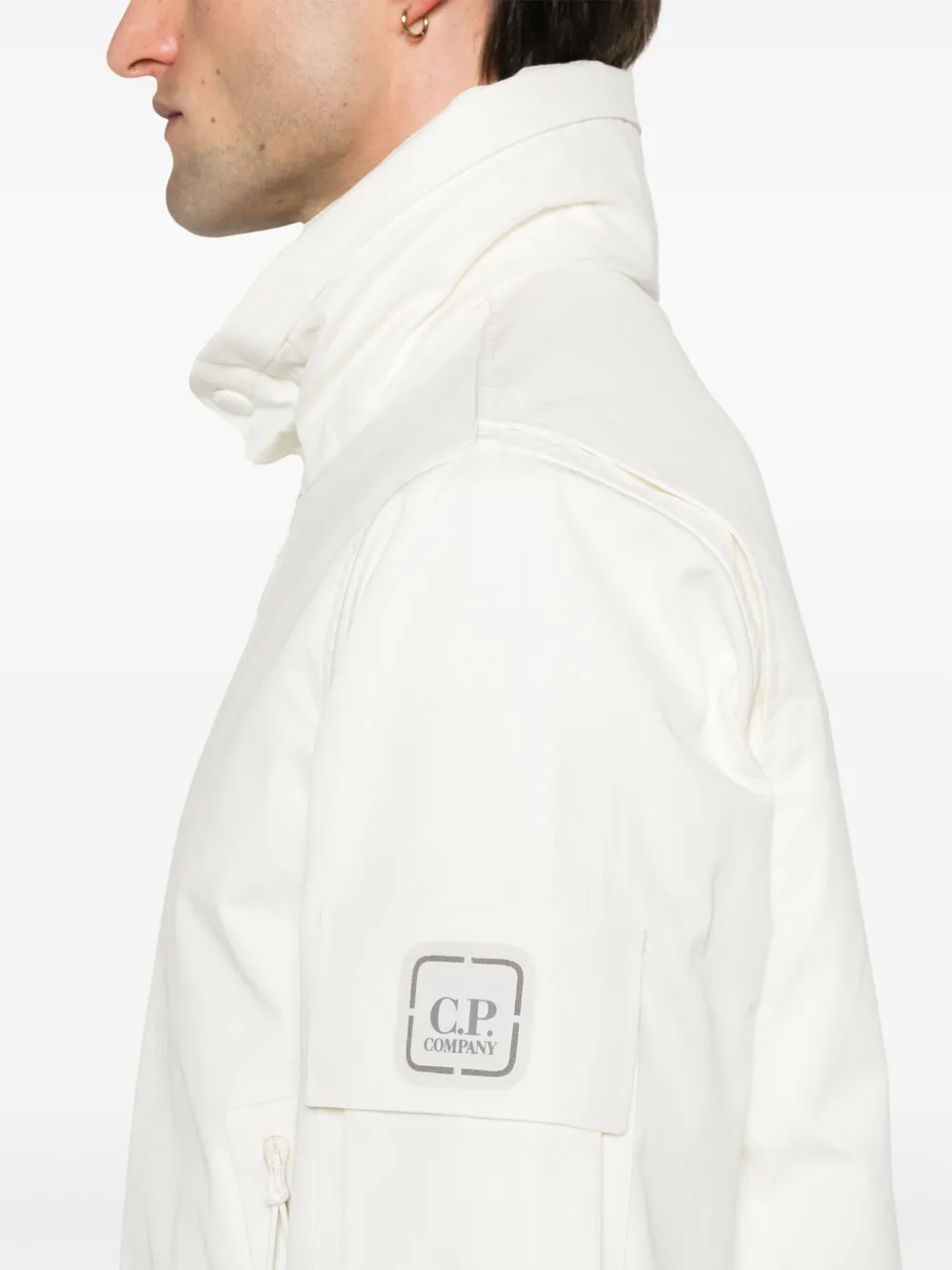 C.P. Company Jack met capuchon en logopatch Wit