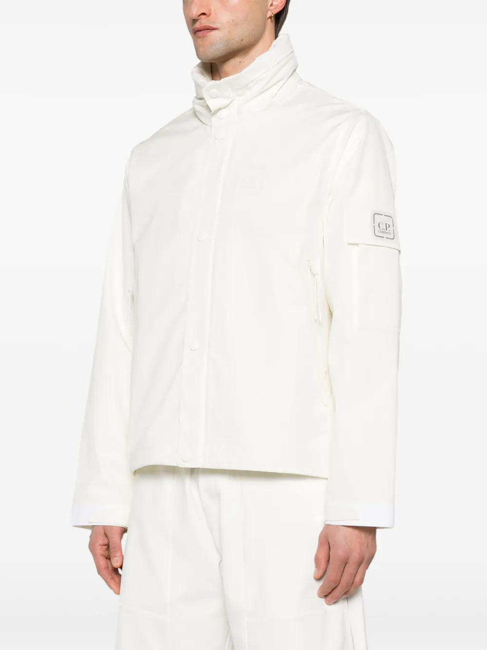 C.P. Company Jack met capuchon en logopatch Wit