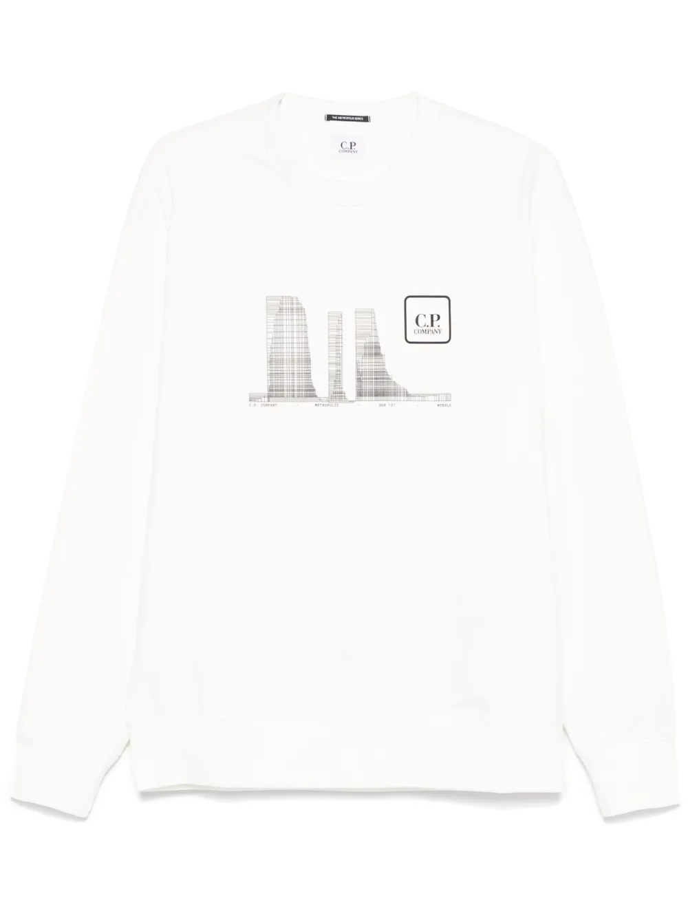 C.P. Company sudadera con logo estampado | blanco | Image 1