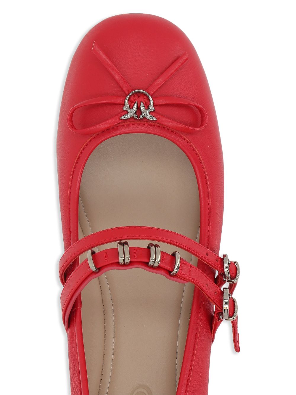 PINKO Ballerina's met strikdetail Rood