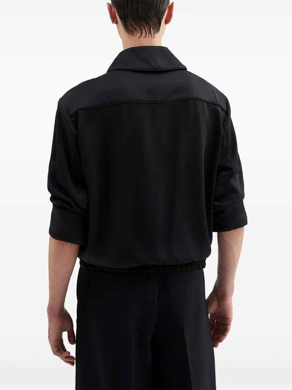 Jil Sander Overhemd met ronde kraag Zwart