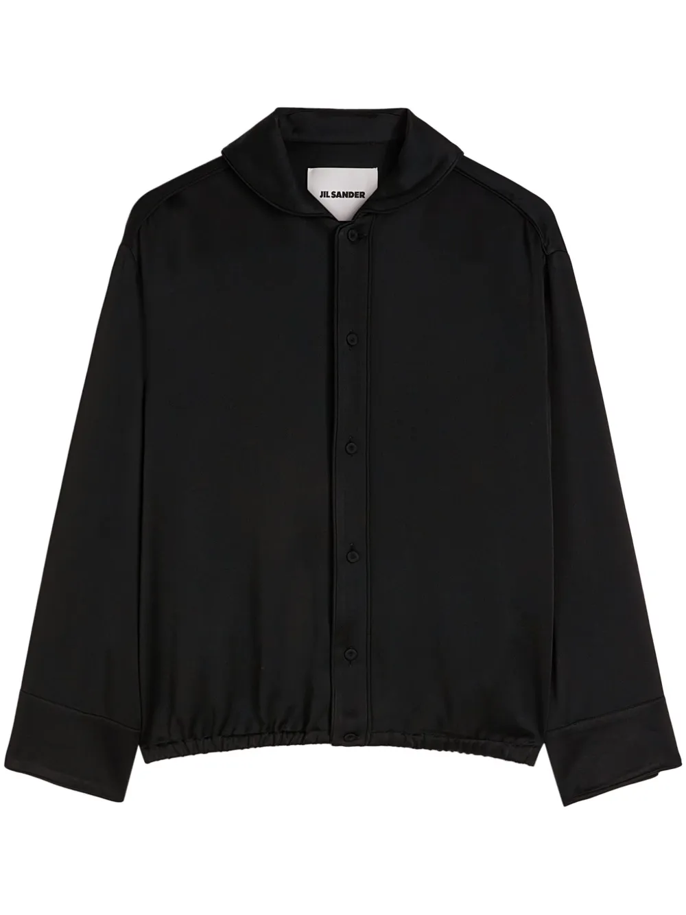 Jil Sander camisa con cuello redondo | negro | Image 1