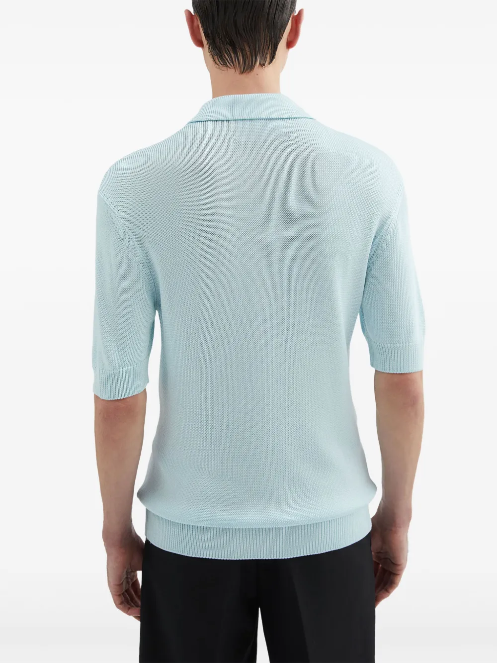 Jil Sander Gebreid poloshirt Blauw