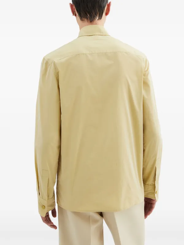 Jil Sander tie-detail Shirt | Yellow | FARFETCH