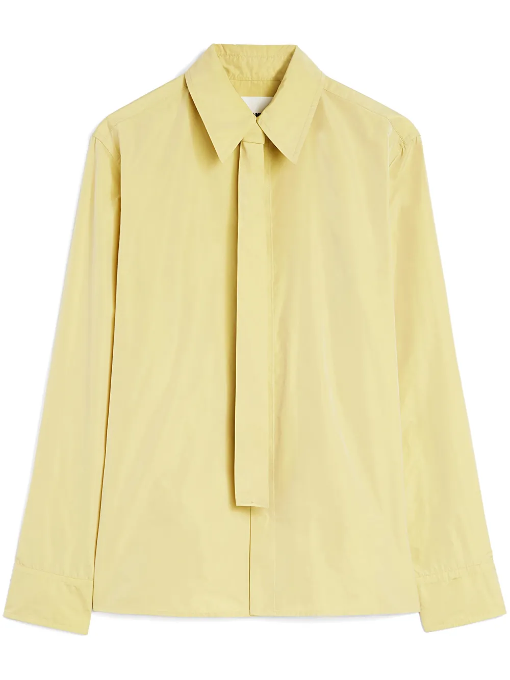 Jil Sander Overhemd met strikdetail Geel