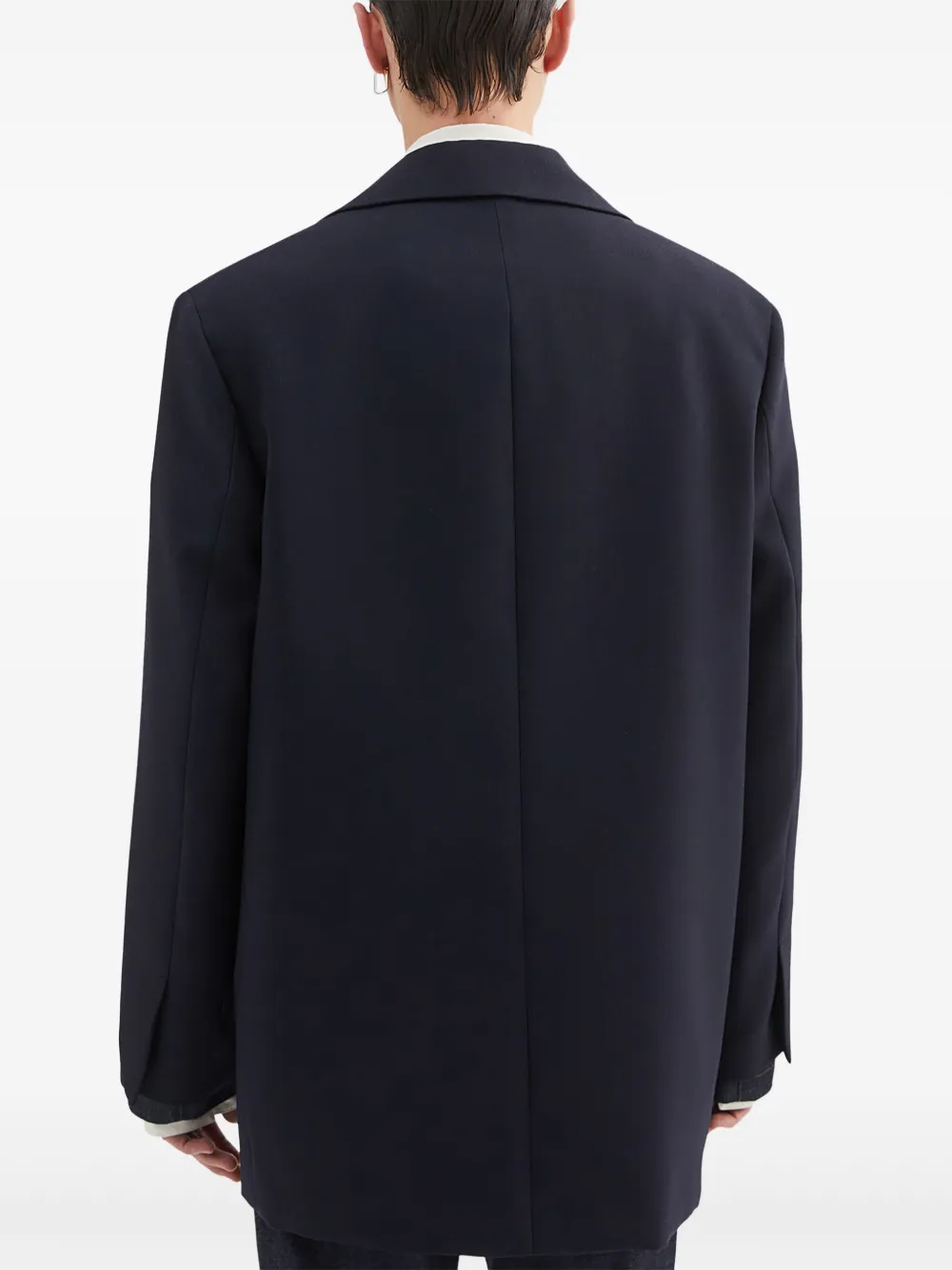 Jil Sander Wollen colbert Blauw