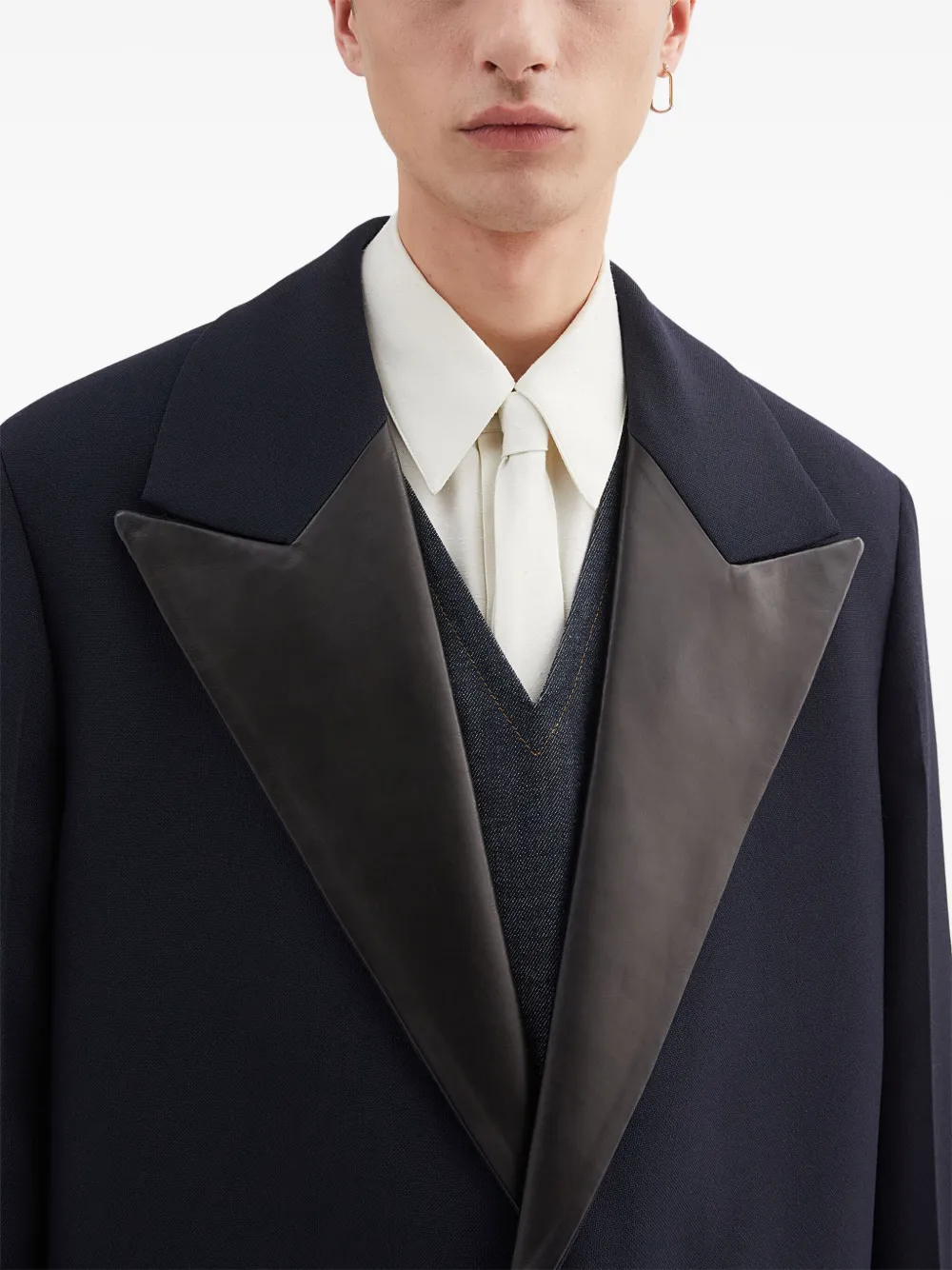 Jil Sander Wollen colbert Blauw