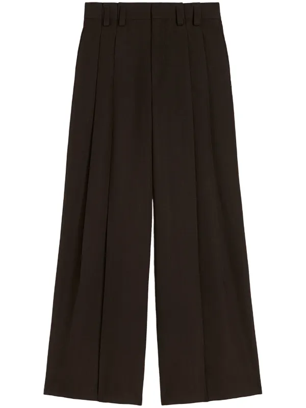 パンツ JIL SANDER Pleated wool trousers Black Jil Sander - Zipped Wool Pants | HBX - Globally Curated