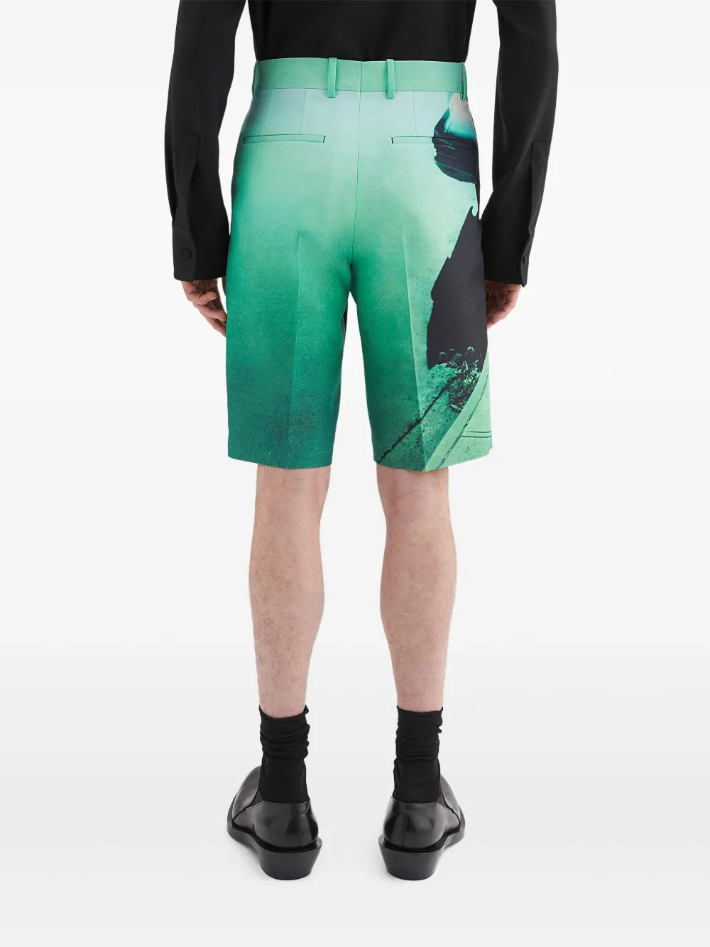 Jil Sander Shorts met print Groen
