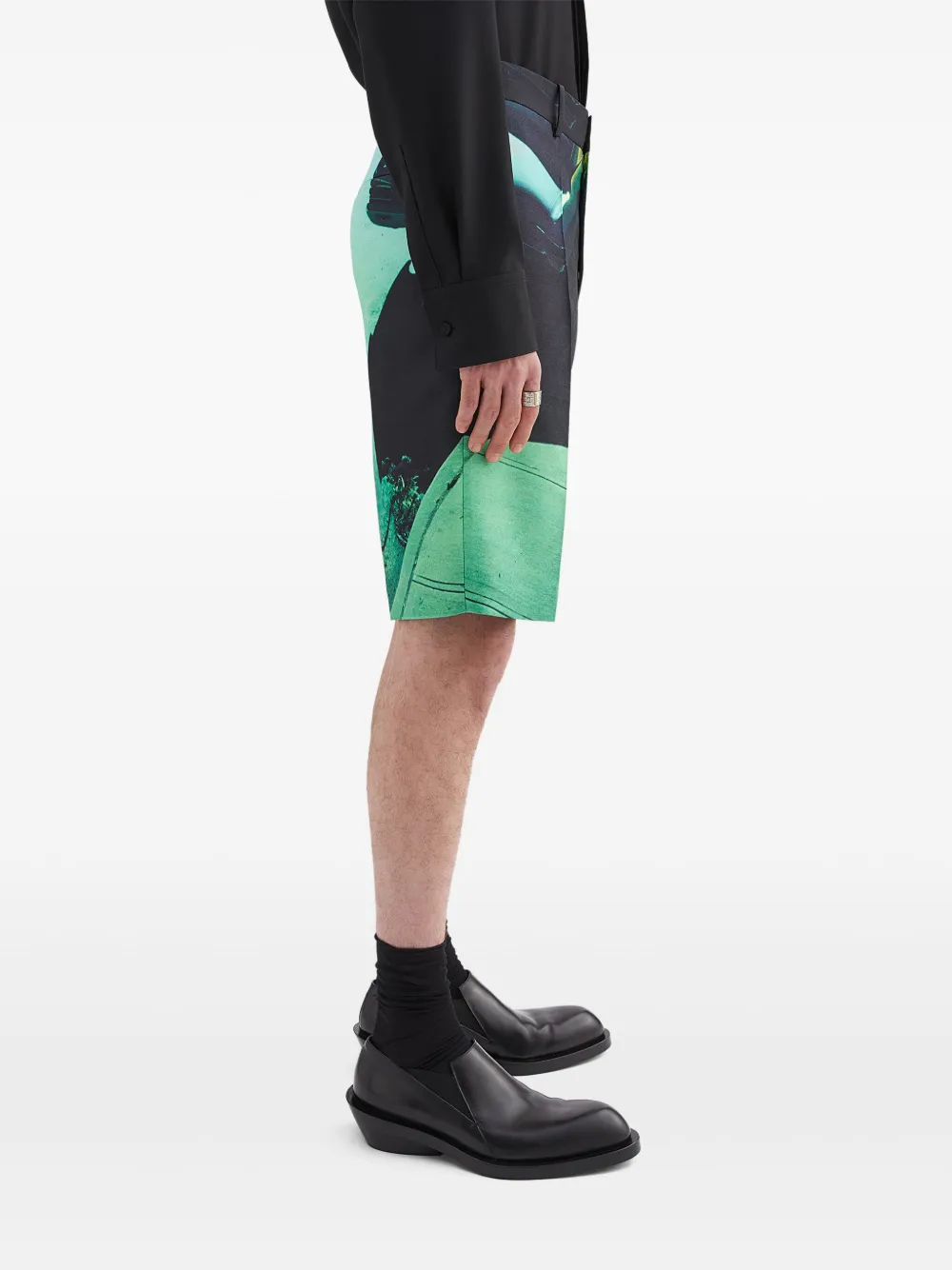 Jil Sander Shorts met print Groen