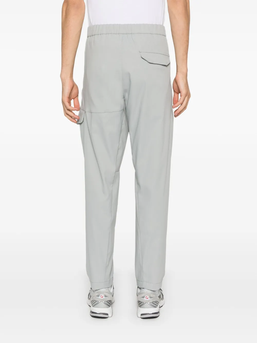 C.P. Company Cargo broek met logopatch Grijs