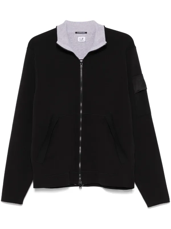 C.P. Company ジップアップ スウェットシャツ | ブラック | FARFETCH JP