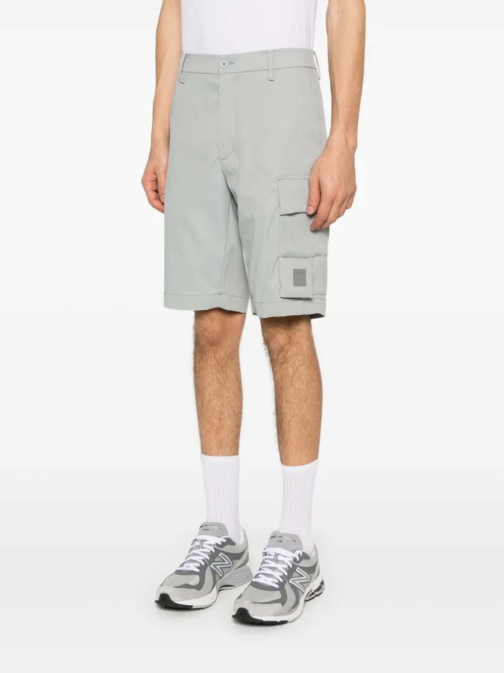C.P. Company Bermuda shorts met logopatch Grijs
