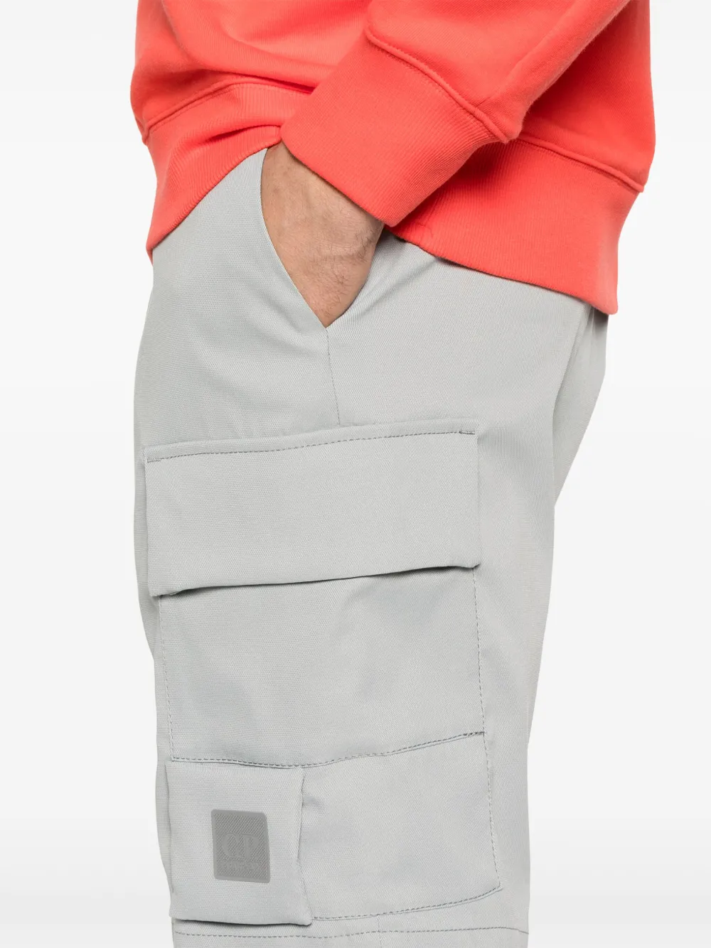 C.P. Company Bermuda shorts met logopatch Grijs