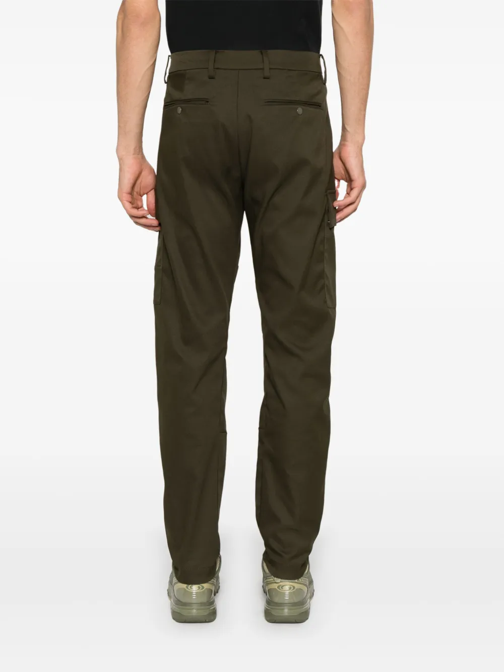 C.P. Company Cargo broek met logopatch Groen