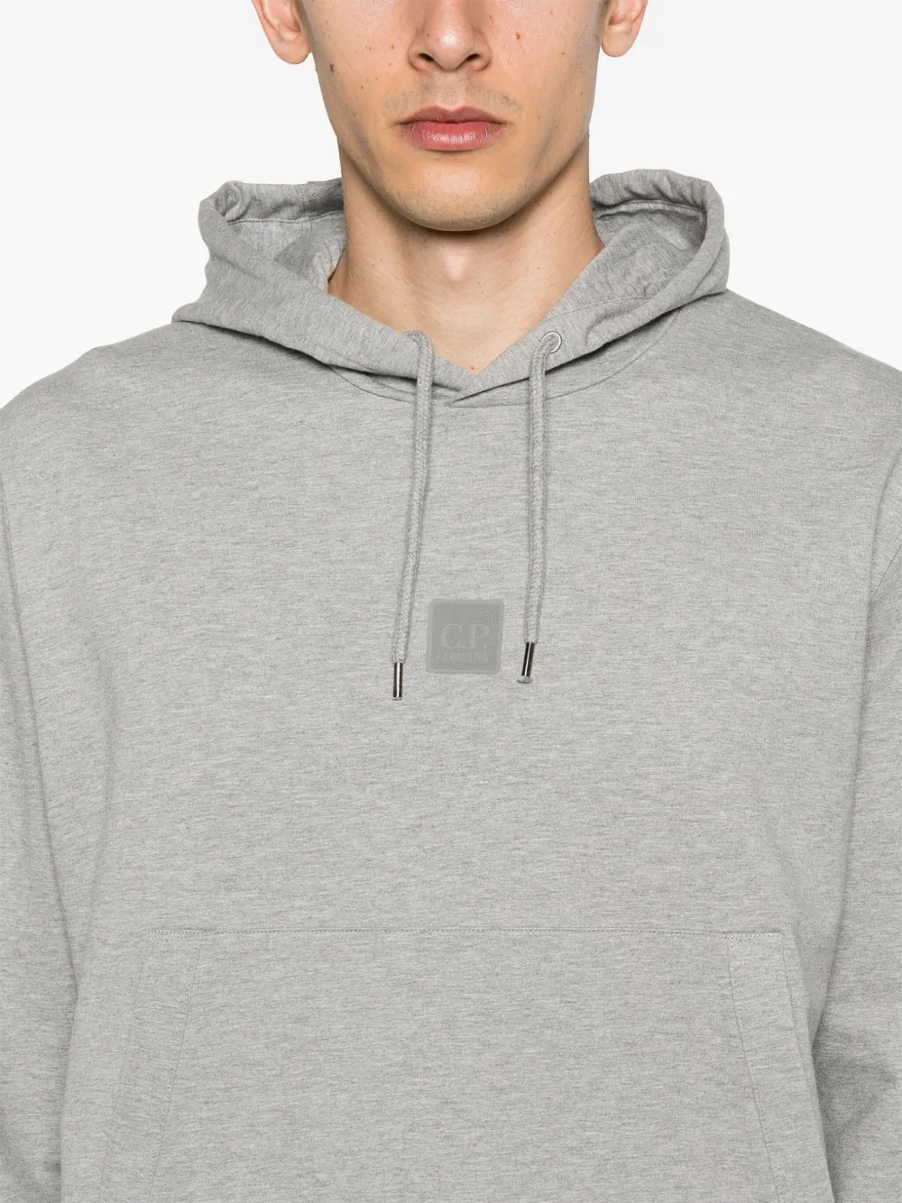 C.P. Company Hoodie met logopatch Grijs