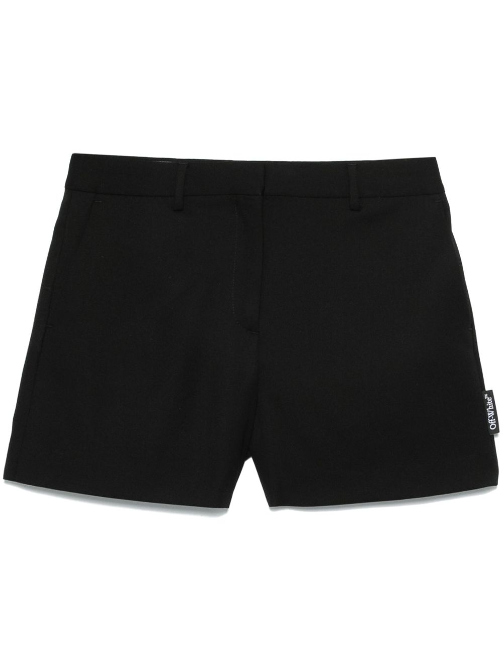 Off-White virgin wool shorts - Black