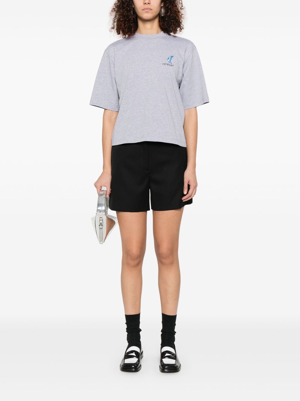 Off-White virgin wool shorts - Black