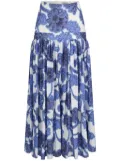 Alexis Napoli maxi skirt - Blue