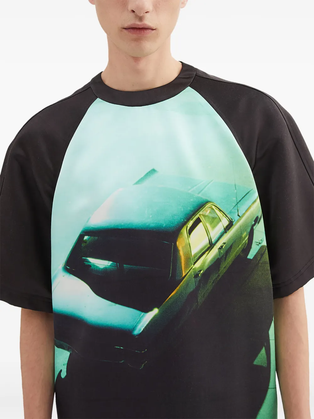Jil Sander T-shirt met print Groen
