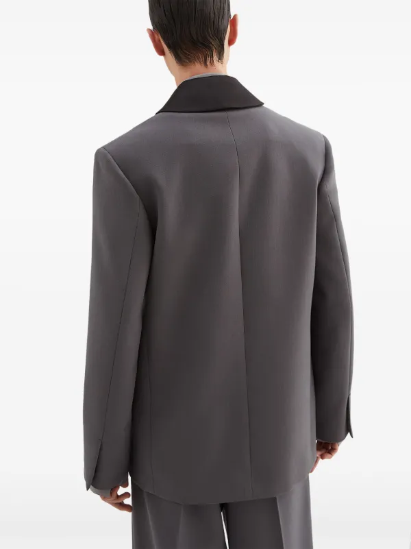 Jil Sander デタッチャブルカラー テーラードジャケット | グレー