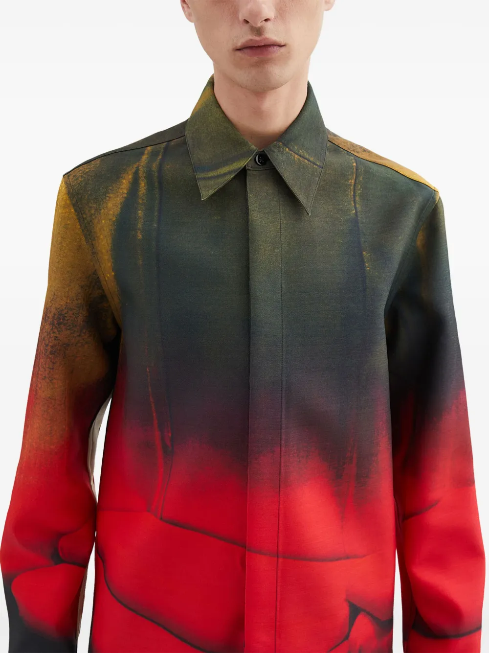Jil Sander Overhemd met stropdas Zwart