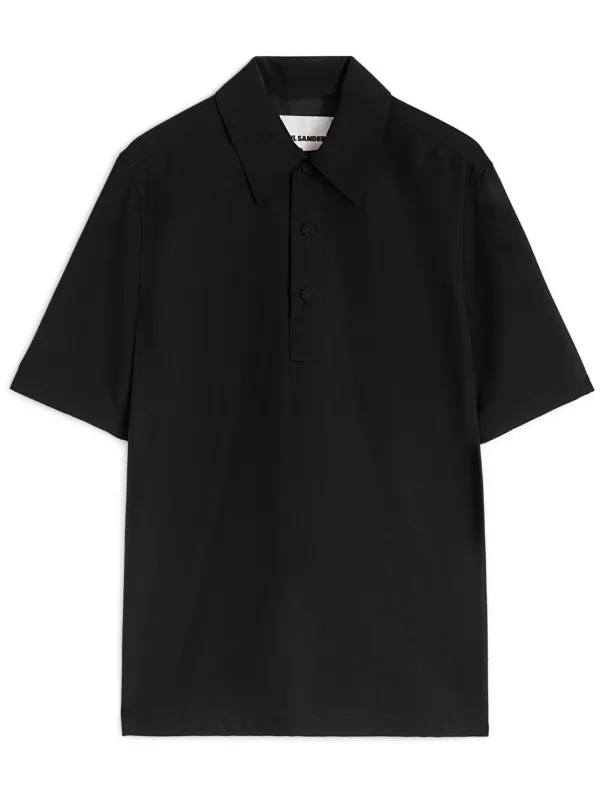 JIL SANDER ブラック ポロシャツ Jil Sander ポロシャツ | ブラック | FARFETCH JP
