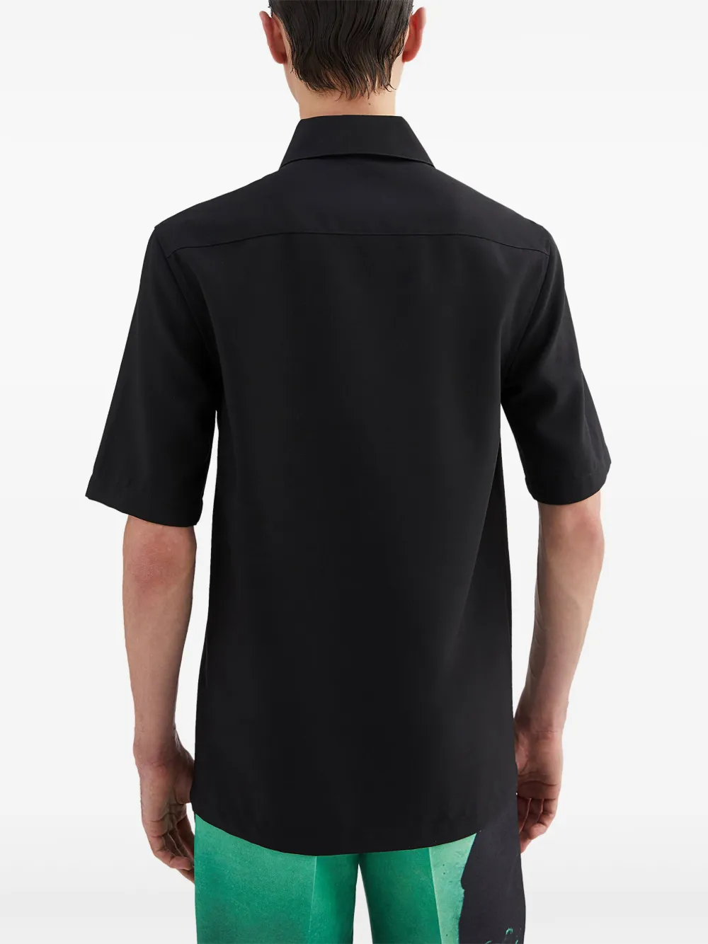 Jil Sander Wollen poloshirt Zwart