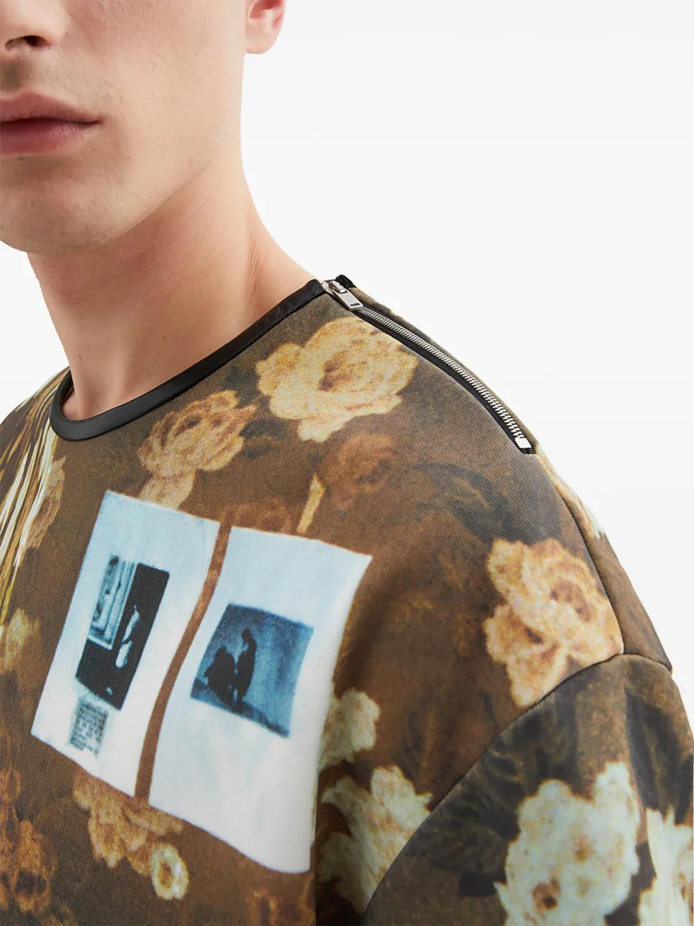 Jil Sander T-shirt met print Geel