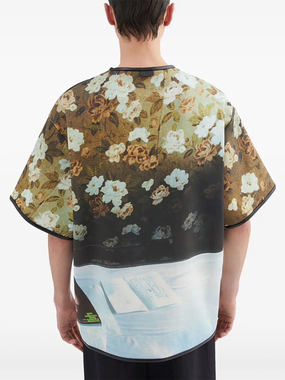 Jil Sander T-shirt met print Geel