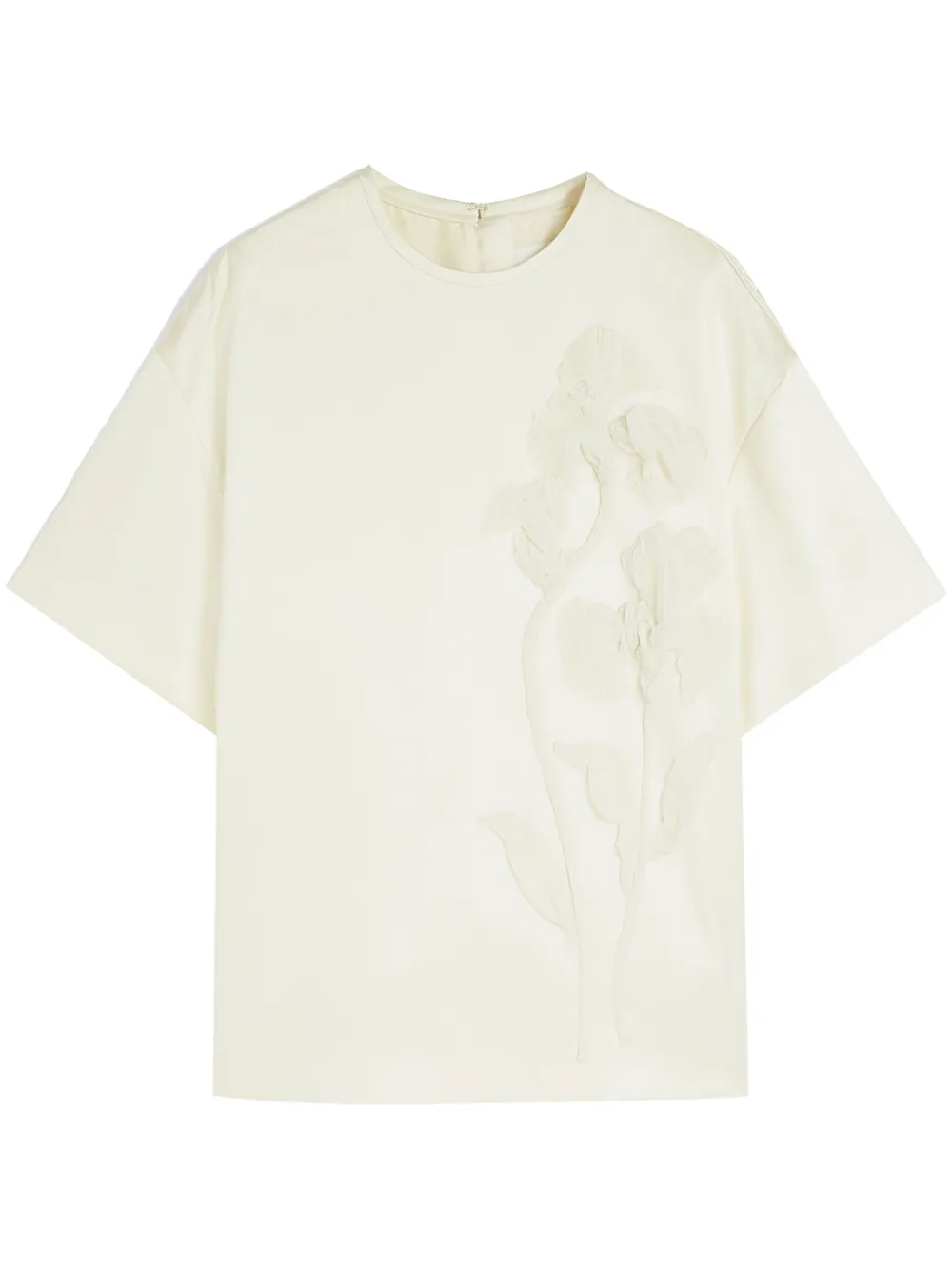 Jil Sander playera con bordado | blanco | Image 1