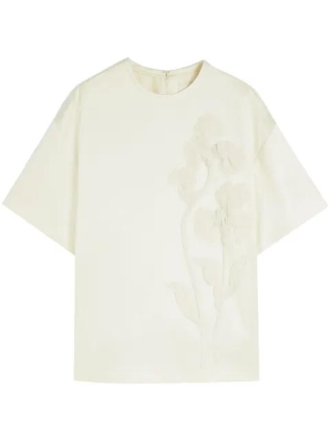 Jil Sander embroidered T-shirt