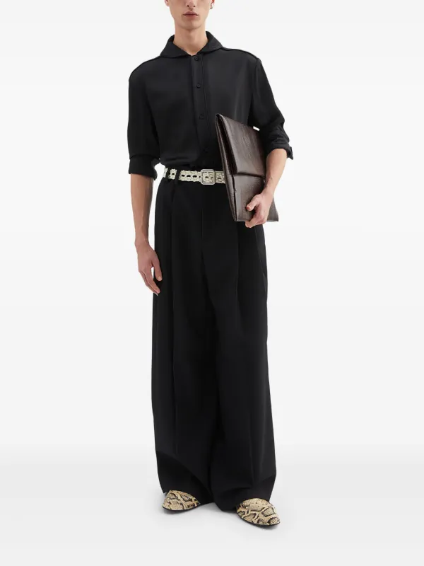 Jil Sander pleat-detail Trousers | Black | FARFETCH Jil Sander pleat-detail Trousers | Black | FARFETCH