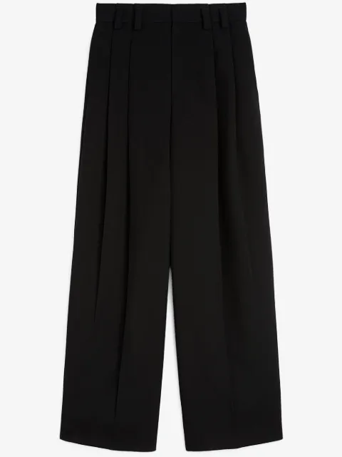 Jil Sander pantalon à détails plissés