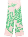 ETRO rose-print trousers - Pink