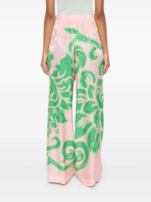 ETRO rose-print Trousers | Pink | FARFETCH