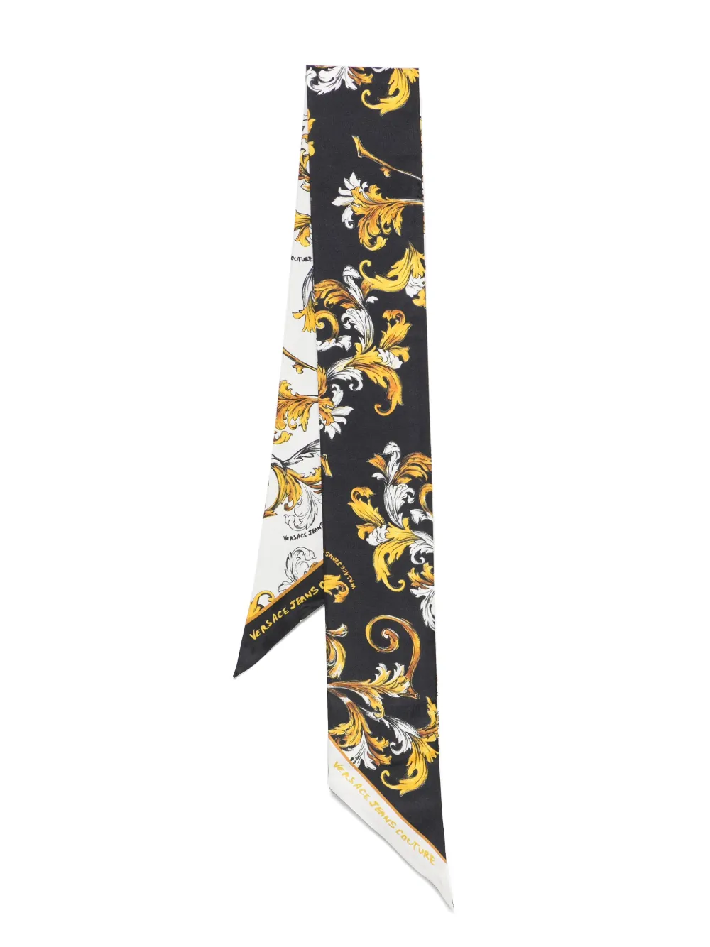 Versace Jeans Couture Bandeau sjaal met Barocco-print Zwart