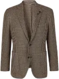 Lardini houndstooth-pattern blazer - Brown