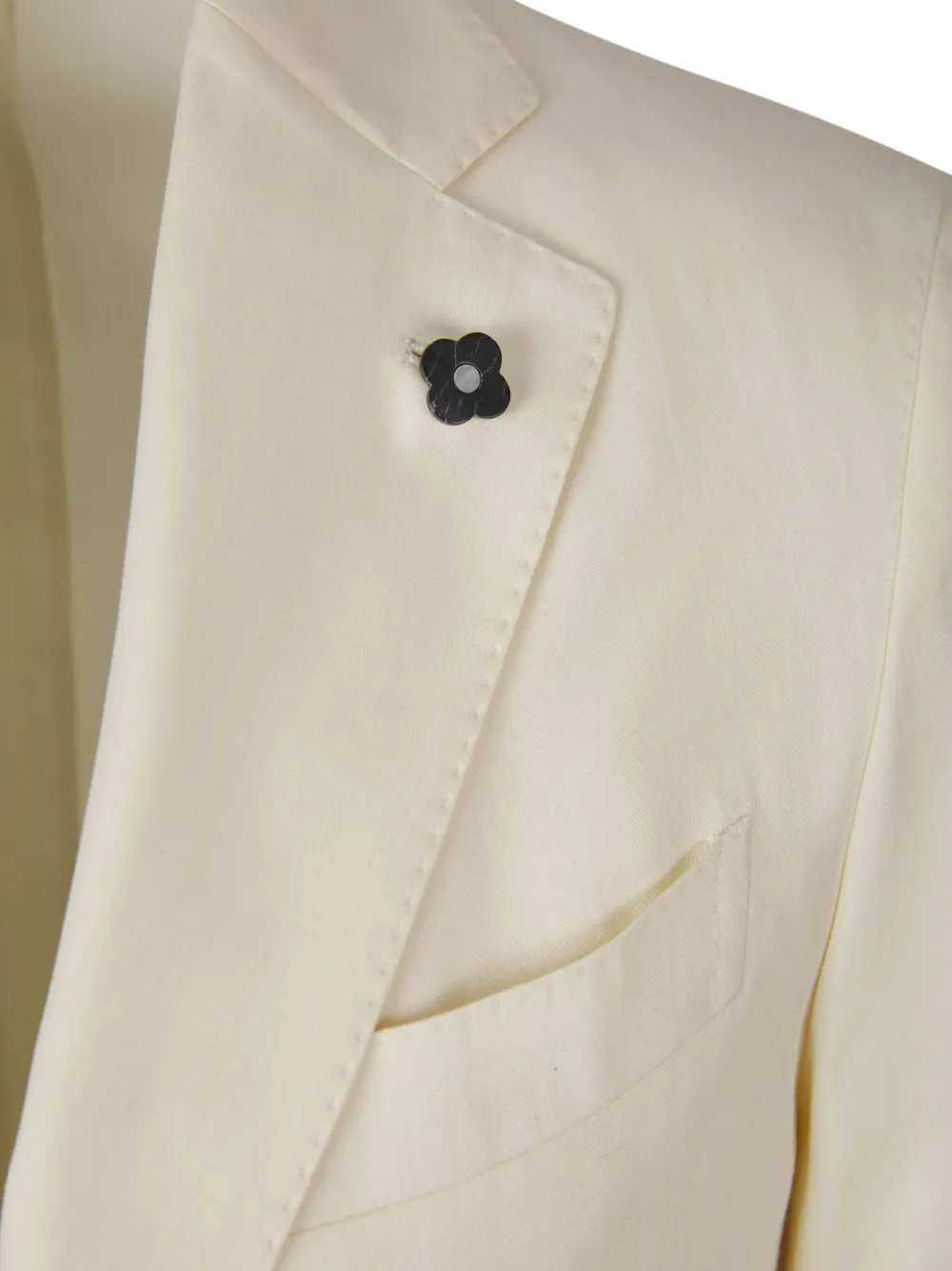 Lardini Pak met enkele rij knopen Beige