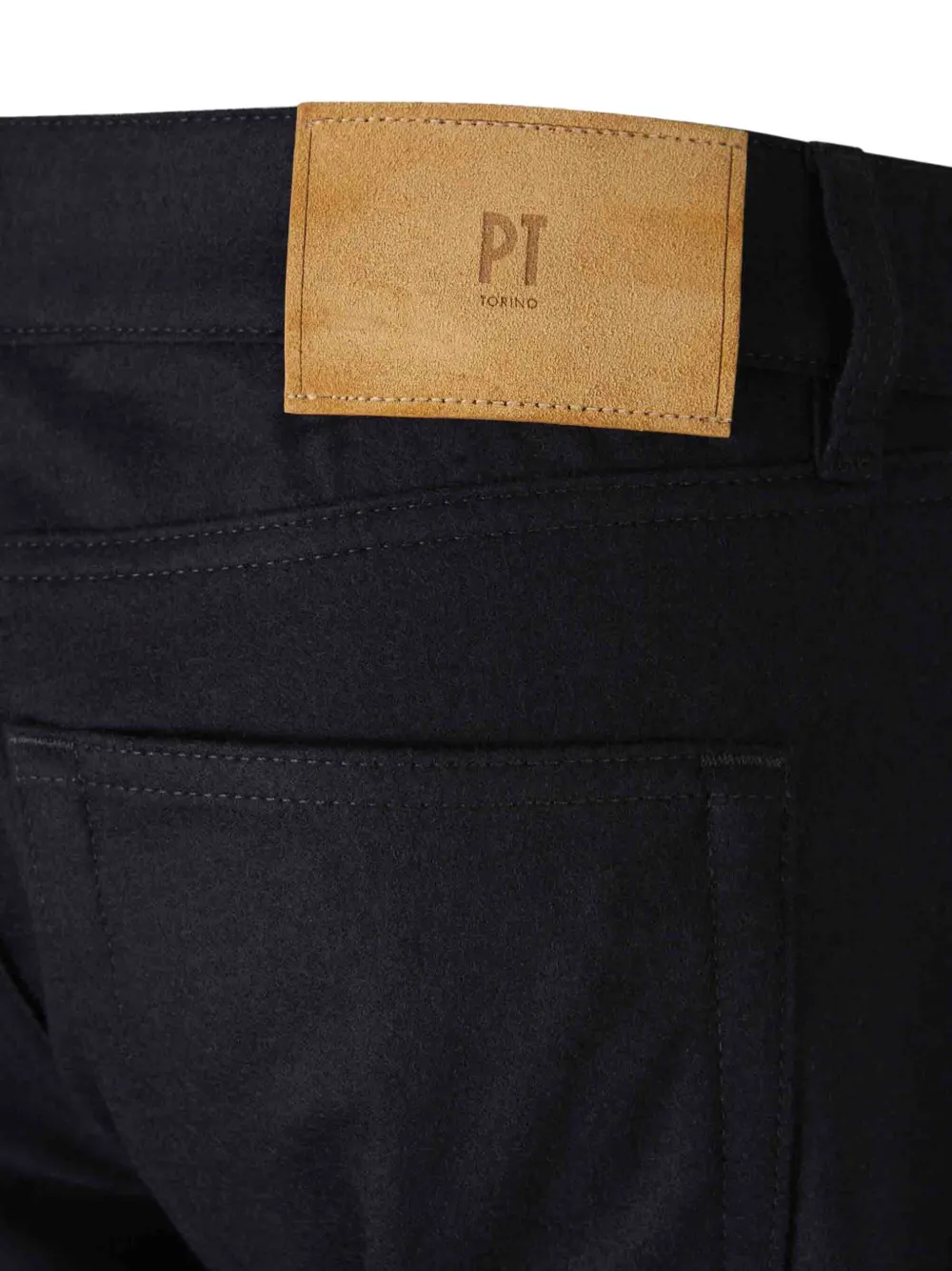 PT Torino Flanellen chino Blauw