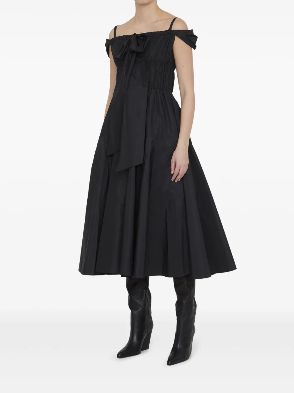 Patou faille dress - Zwart