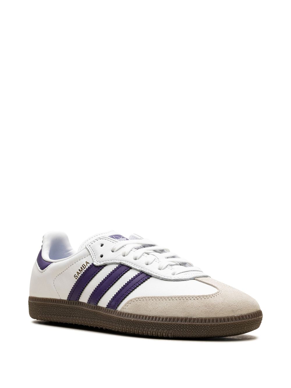 adidas Samba ADV "Cloud White/Collegiate Purple/Gold Metallic" sneakers - Wit