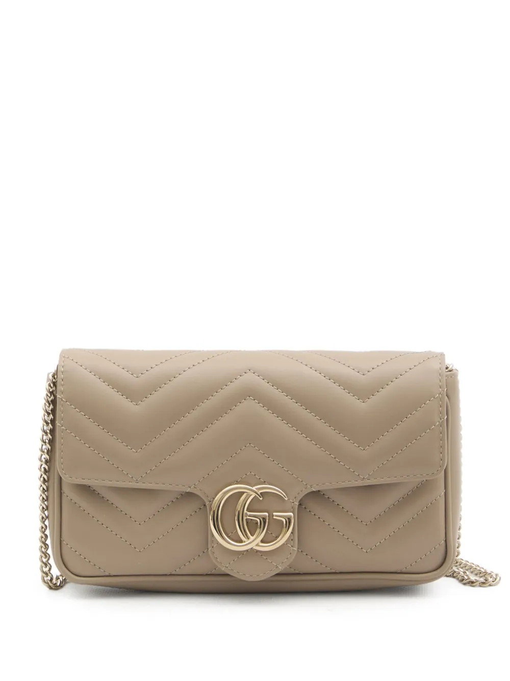 Gucci GG Marmont kleine tas met pasjeshouder Beige