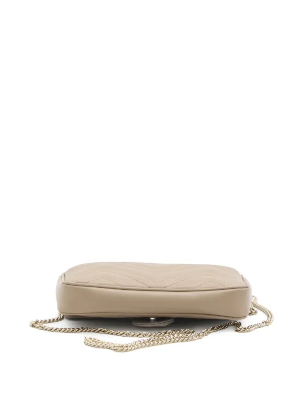 【GUCCI】GG MARMONT MINI BAG WITH CARDHOLDER●751526AAEKI154 Gucci Mini GG Marmont Bag With Cardholder | Neutrals | FARFETCH