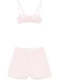 Philosophy Di Lorenzo Serafini striped shorts set - Pink